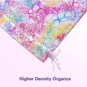 50 ct 8x12 inch Organza Satin Drawstring Bags